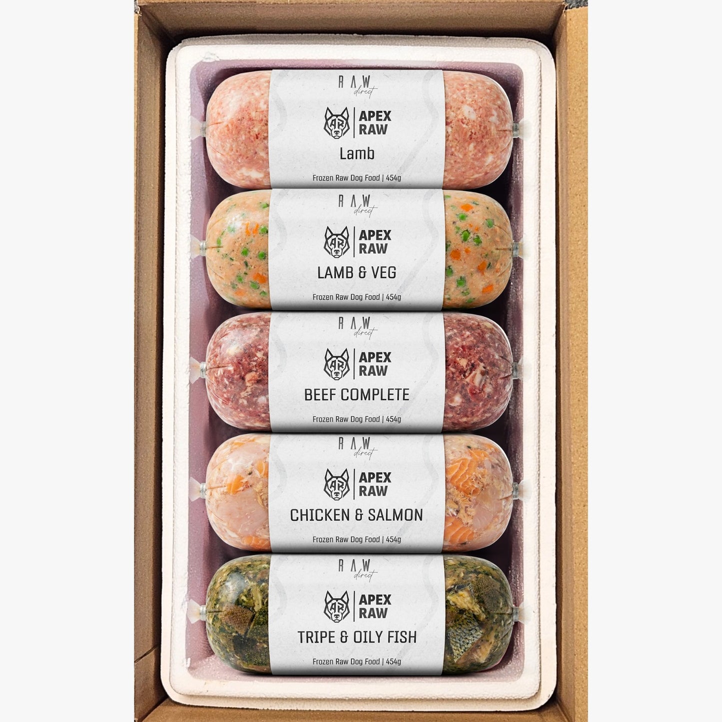Raw Assorted Flavour Variety Box | 454g Rolls