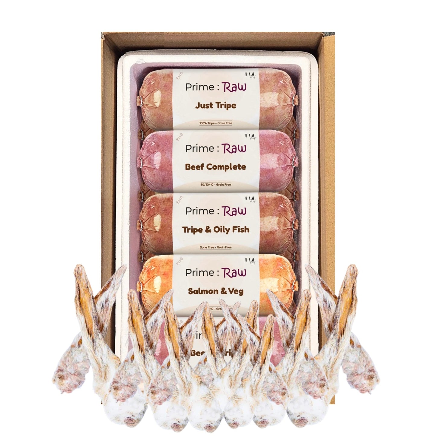 Prime Raw Mix 26 | 20 Rabbit Ears - Raw Direct