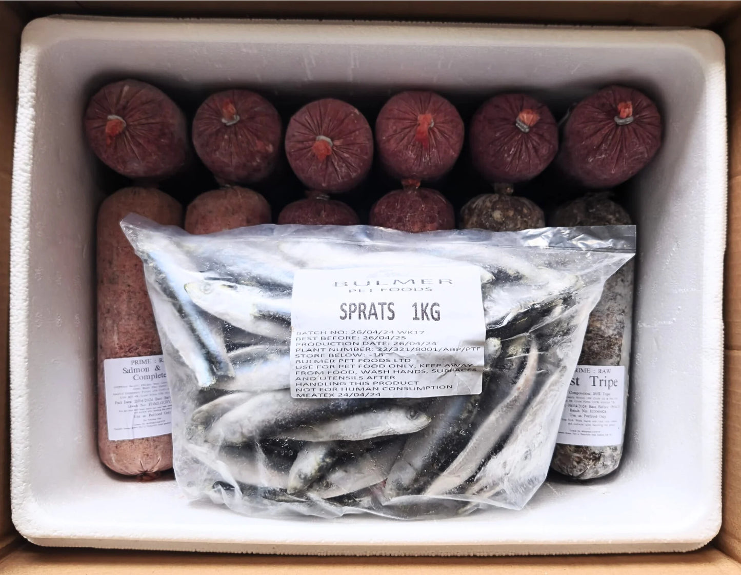 Prime Raw Mix 26 | 1kg Sprats - Raw Direct