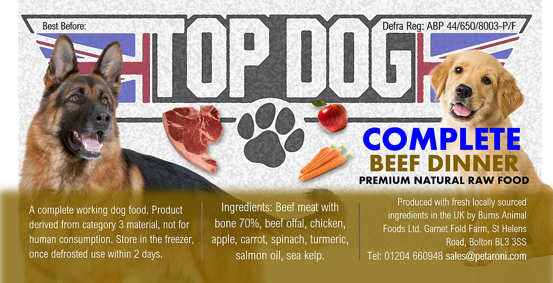 Beef Dinner Complete 500g | 80/10/10 - Raw Direct