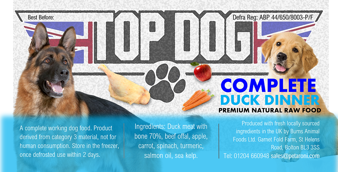 Duck Dinner Complete 500g | 80/10/10 - Raw Direct