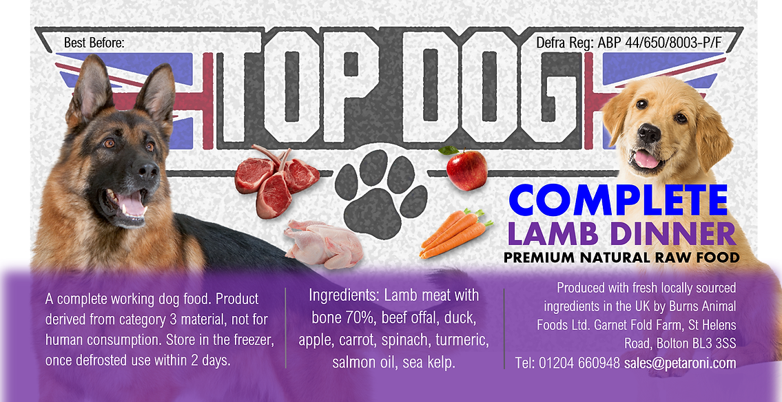 Lamb Dinner Complete 500g | 80/10/10 - Raw Direct