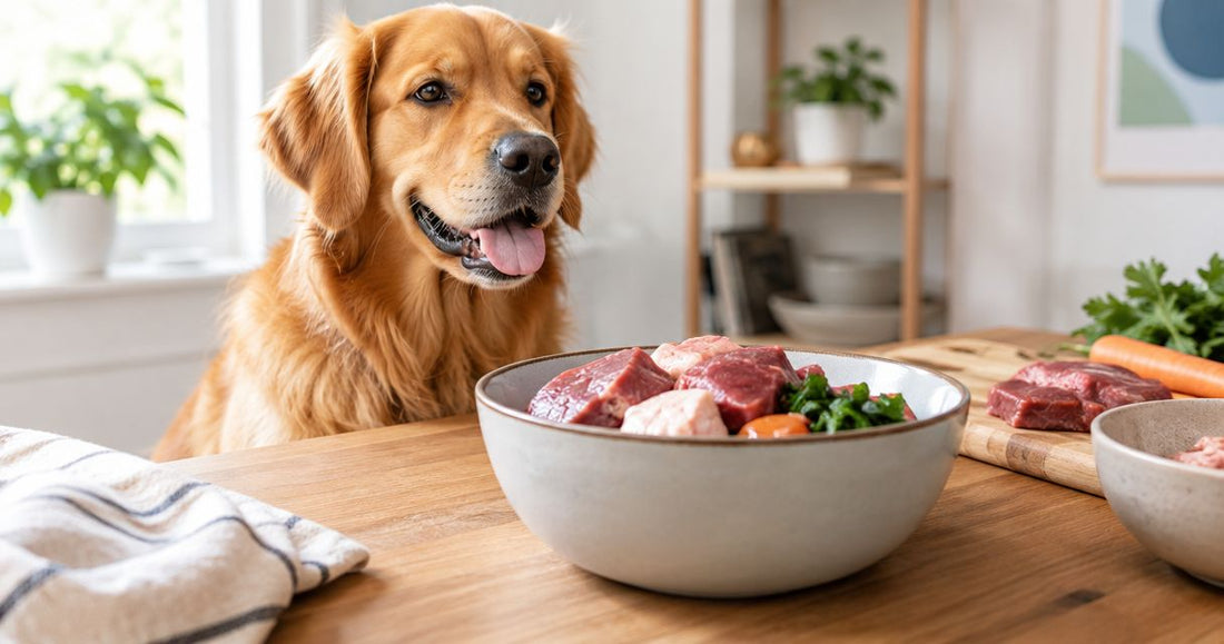 How much does raw dog food cost per month?