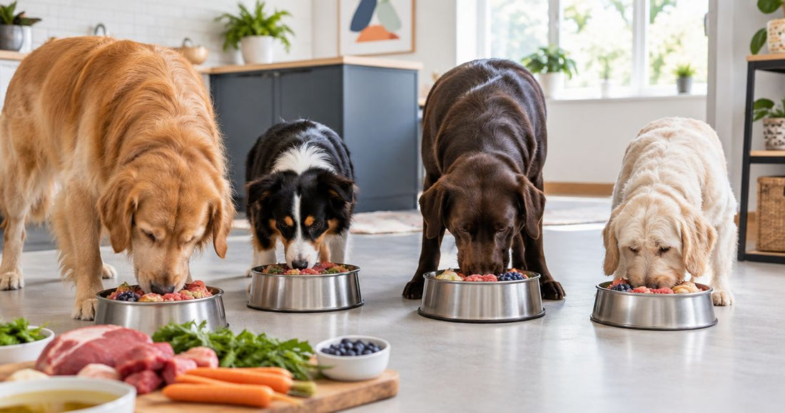 Raw dog food for multi-dog households: complete 2026 guide