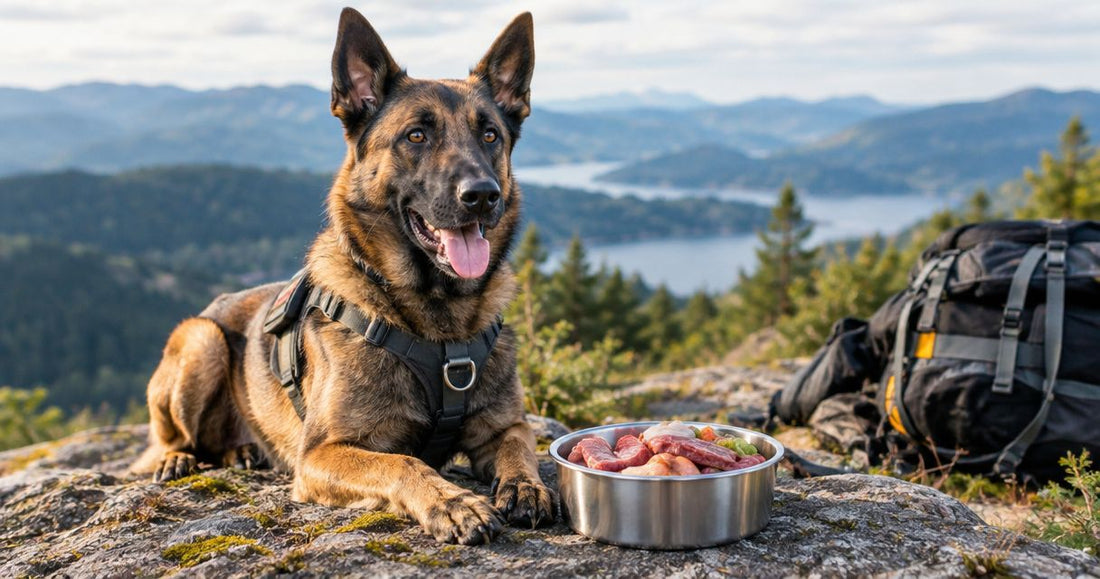 Can working dogs get enough energy from raw food?