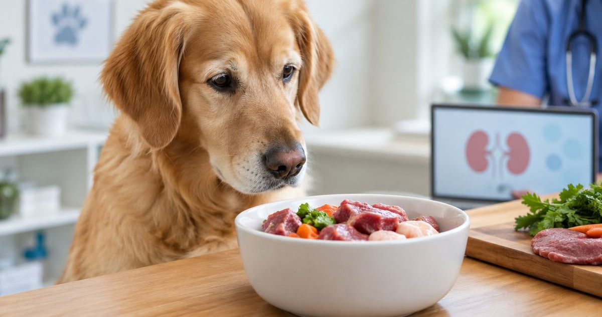 Is raw dog food safe for dogs with kidney disease?