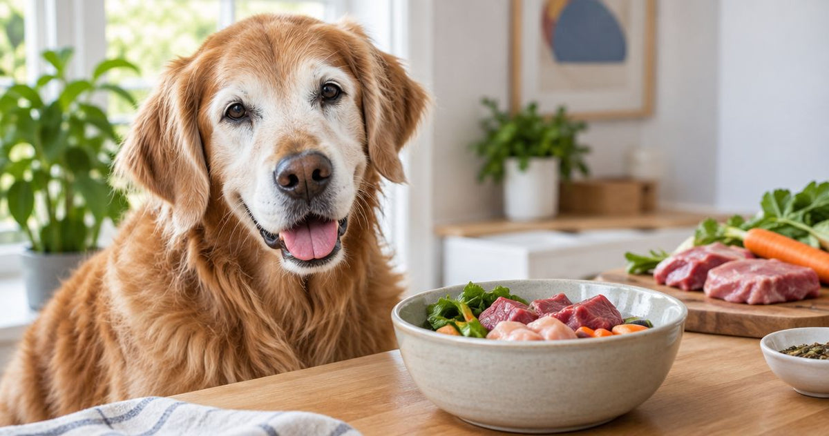 Can senior dogs switch to a raw diet safely?