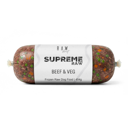 Supreme Beef & Veg Complete | 454g | 80/10/5/5 - Raw Direct