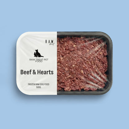 Beef & Heart 500g - Raw Direct