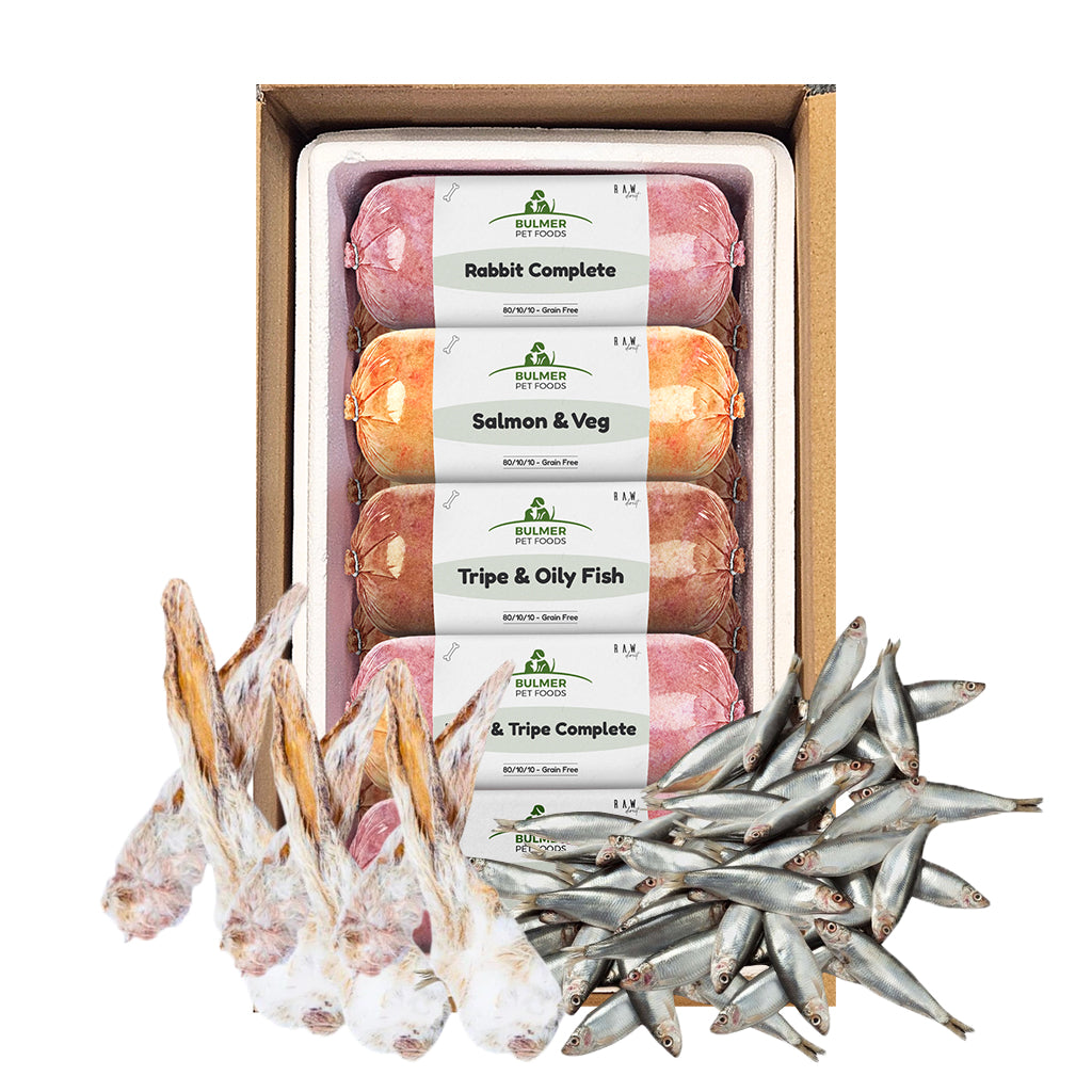 Bulmers Mix 20 | 1Kg Sprats | 20 Rabbit Ears - Raw Direct
