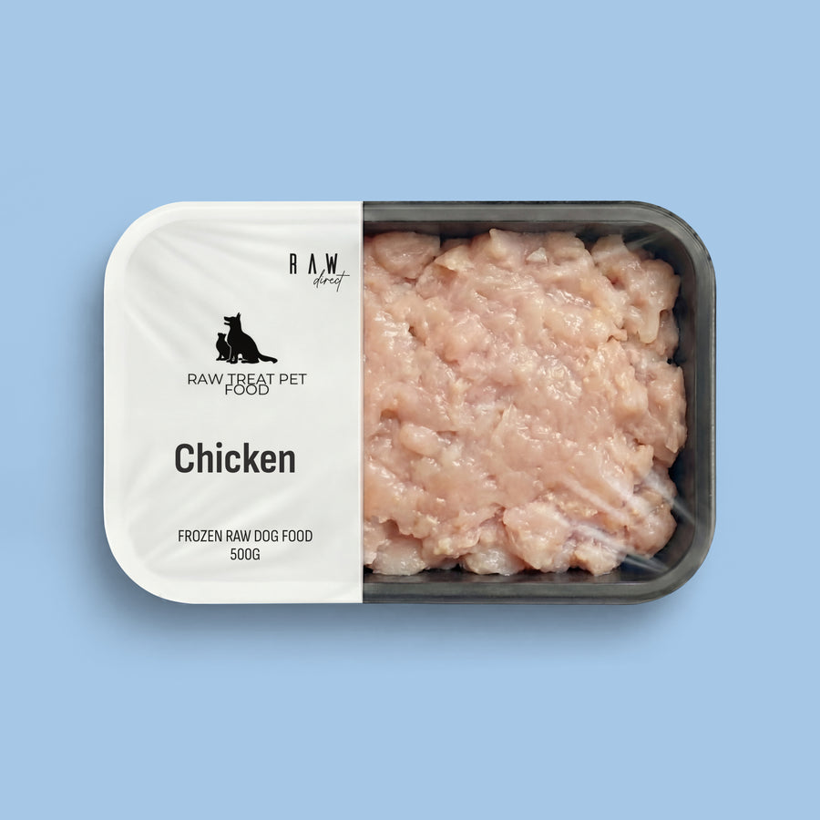 Chicken Raw Dog Food 500g | Complete 80 10 10