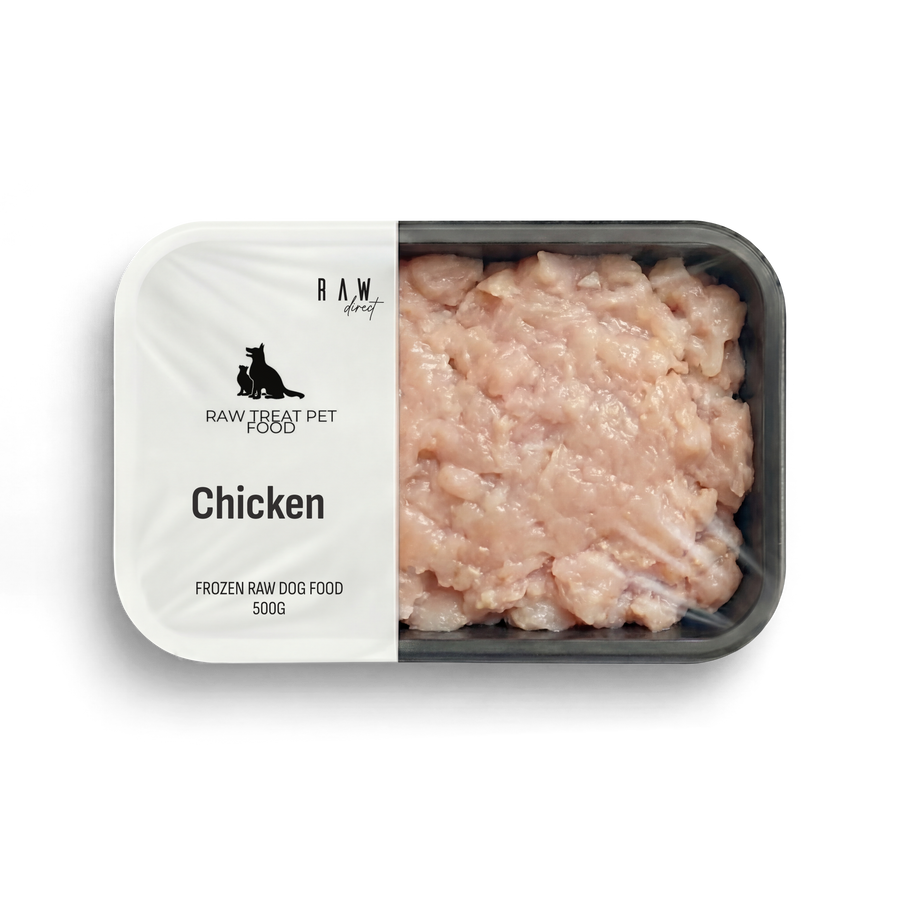 Chicken Raw Dog Food 500g | Complete 80 10 10