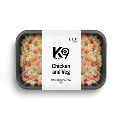 K9 Raw Chicken and Veg | Complete Raw Dog Food | Raw Direct