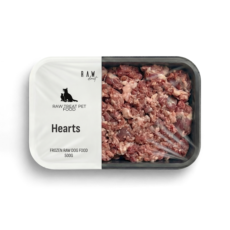 Hearts Raw Dog Food 500g | 100% Heart