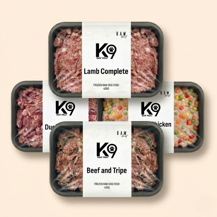 K9 Raw Mixed Flavour Box 454g Blocks