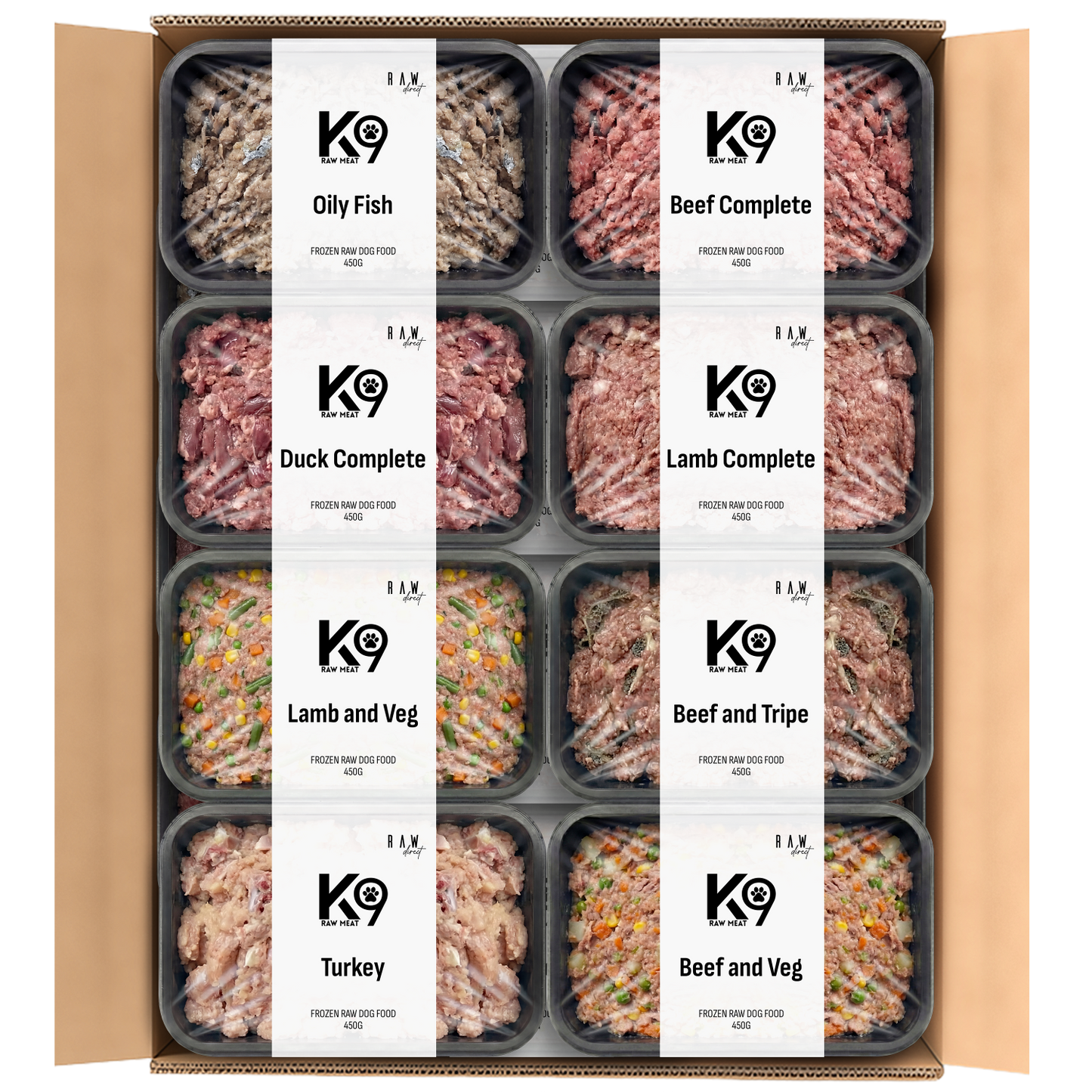 K9 Raw No Chicken Box 454g Blocks | Complete Raw Dog Food | Raw Direct