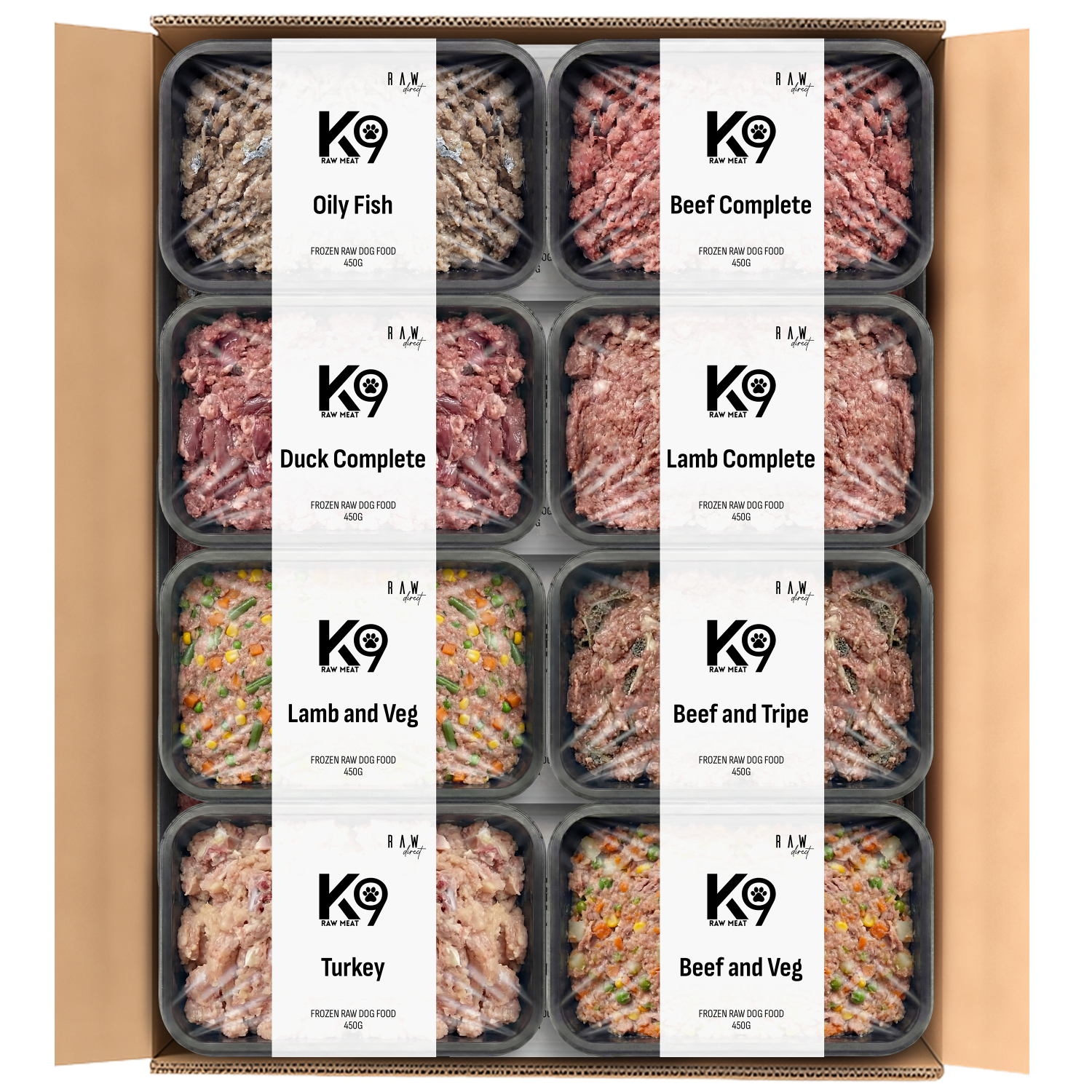 K9 Raw No Chicken Box 454g Blocks | Complete Raw Dog Food | Raw Direct