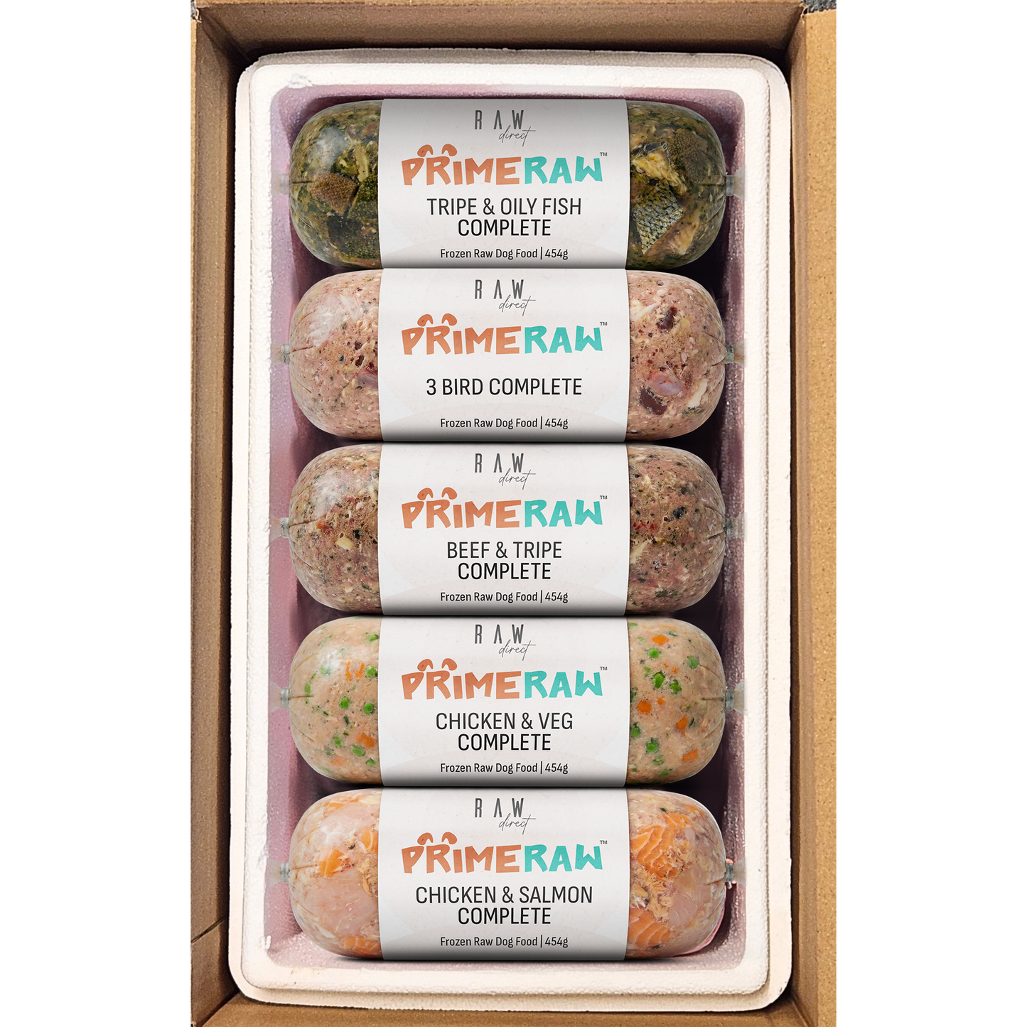 Mixed Flavour Variety Box | 454g Rolls - Raw Direct