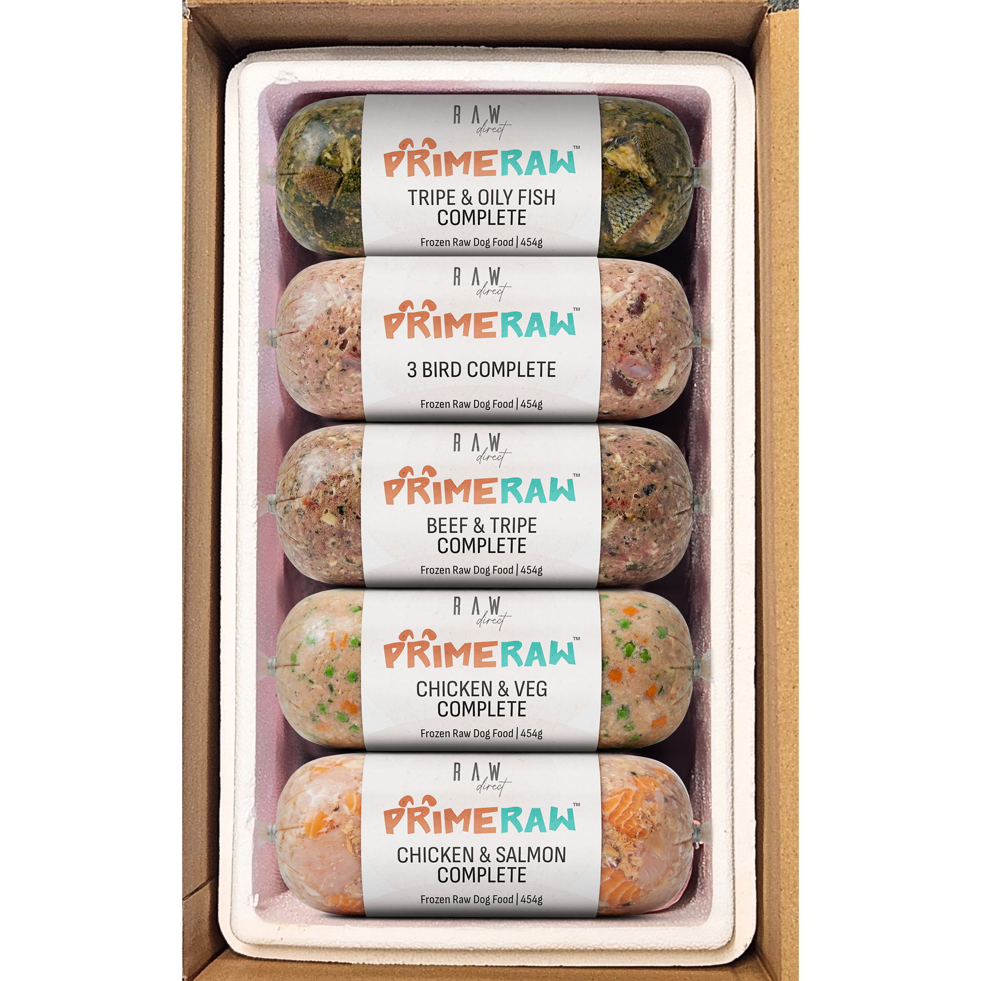 Mixed Flavour Variety Box | 454g Rolls - Raw Direct