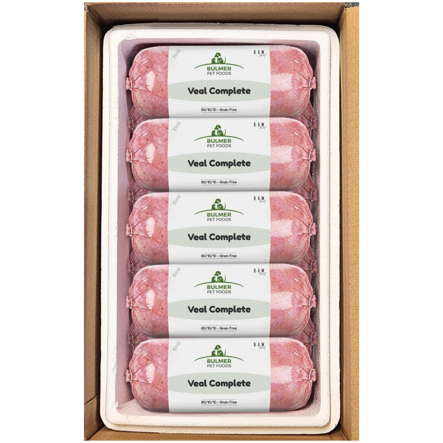 BULMER COMPLETE Veal Complete dog food in a 454g package, providing balanced nutrition for dogs with high-quality veal ingredients.