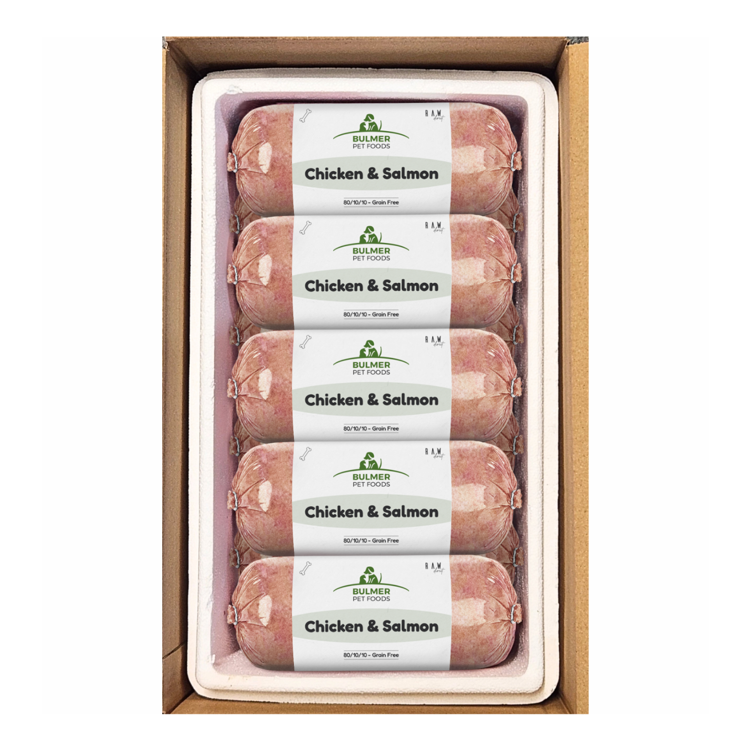 BULMER COMPLETE Chicken & Salmon Complete 454g raw dog food






