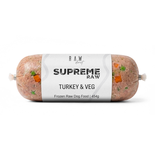 Supreme Turkey & Veg Complete | 454g | 80/10/5/5 - Raw Direct