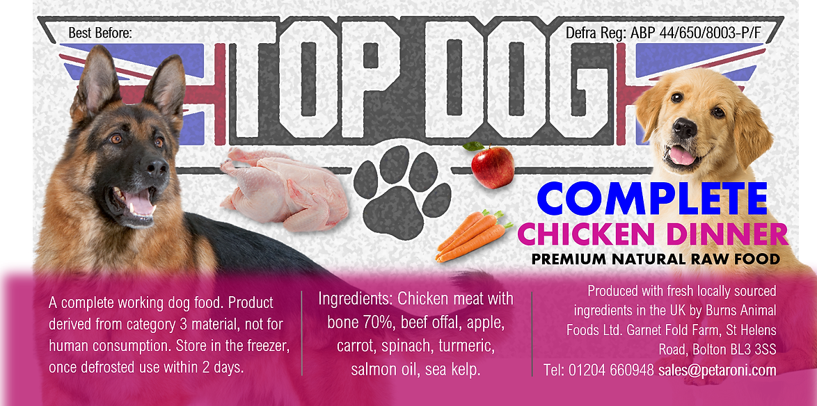 Chicken Dinner Complete 500g | 80/10/10 - Raw Direct