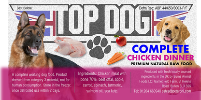 Chicken Dinner Complete 500g | 80/10/10 - Raw Direct