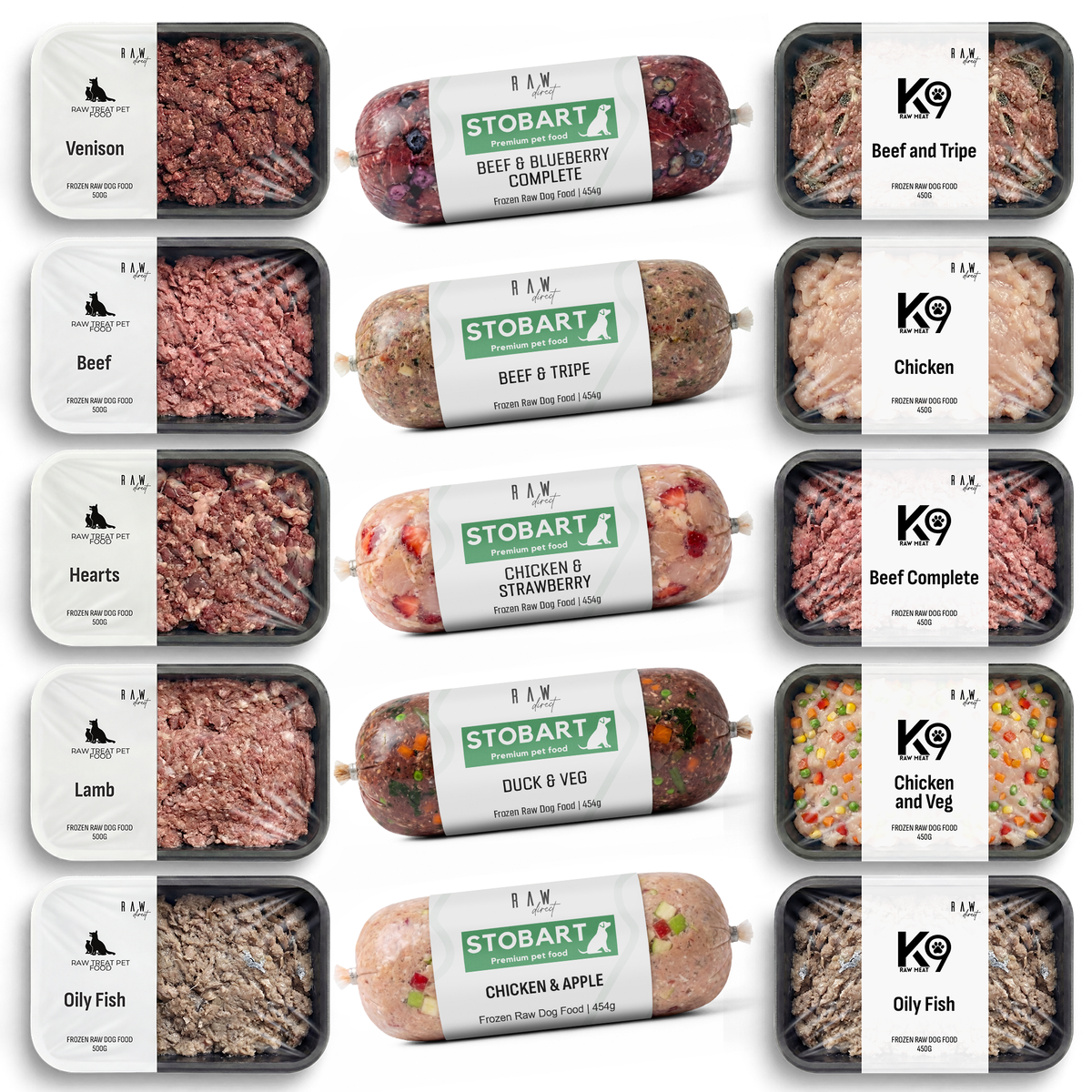 Try Me Variety Box - 15 Flavours, 3 Brands - Raw Direct