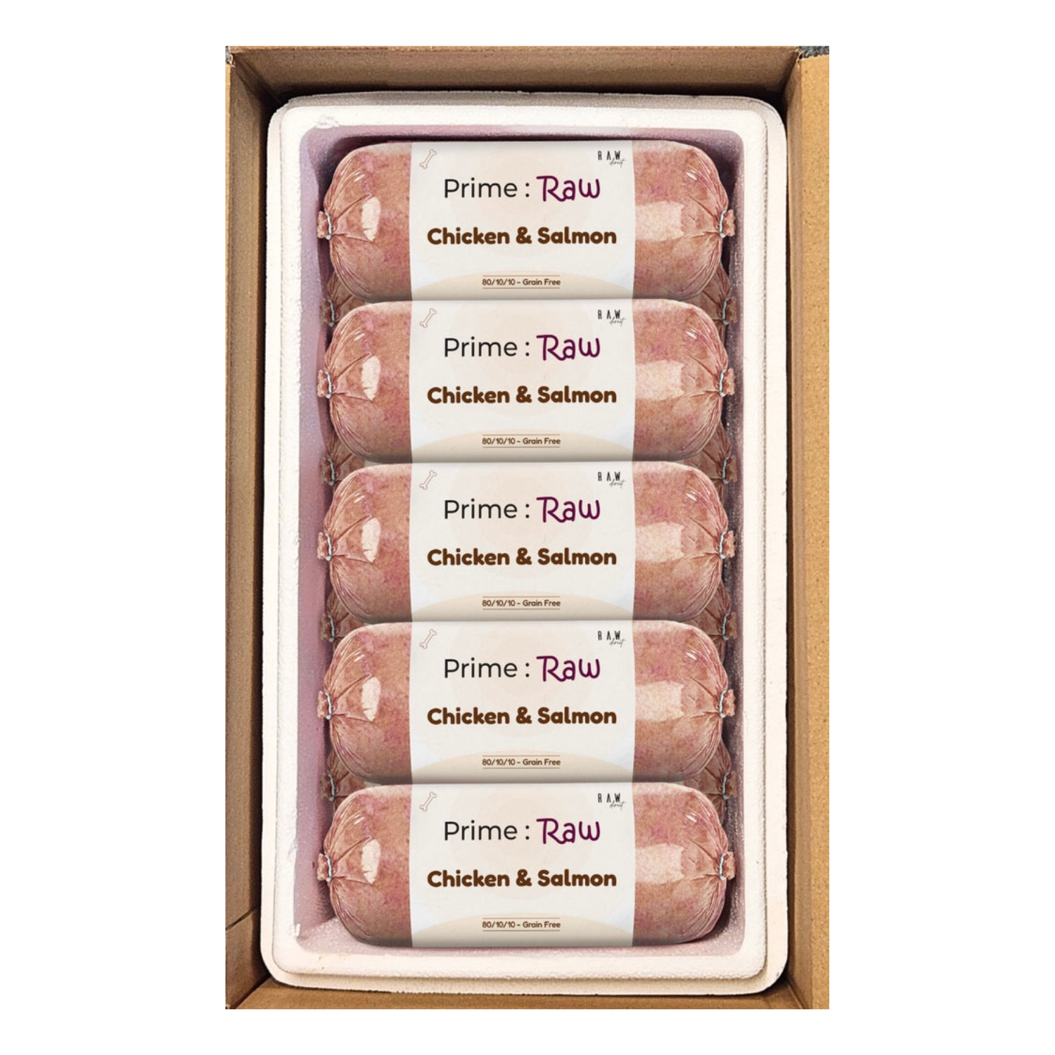 PRIME RAW Chicken & Salmon Dog Food - Nutrient-Rich & Natural | 454g ...